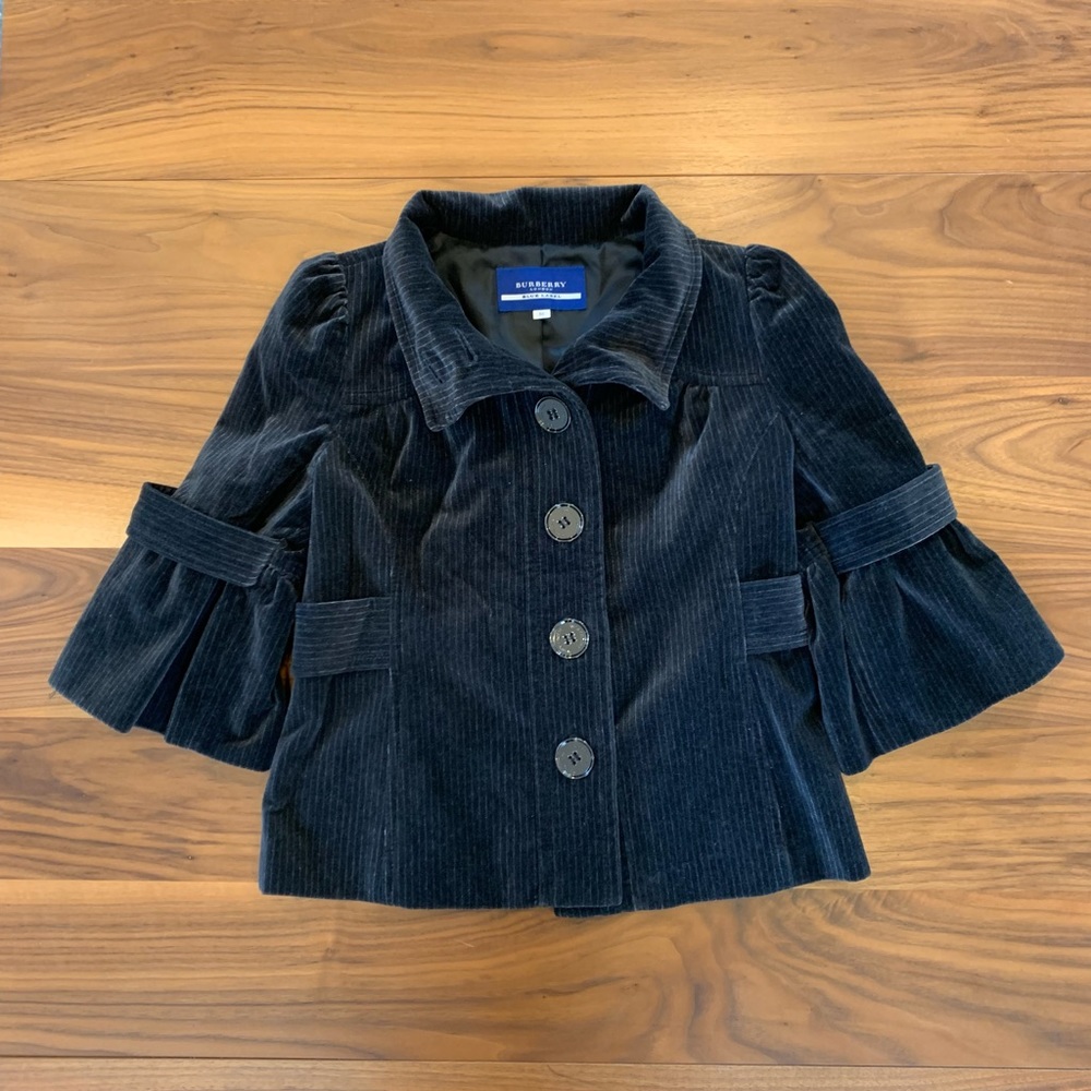 Burberry Blue Label Charcoal Jacket Size XS